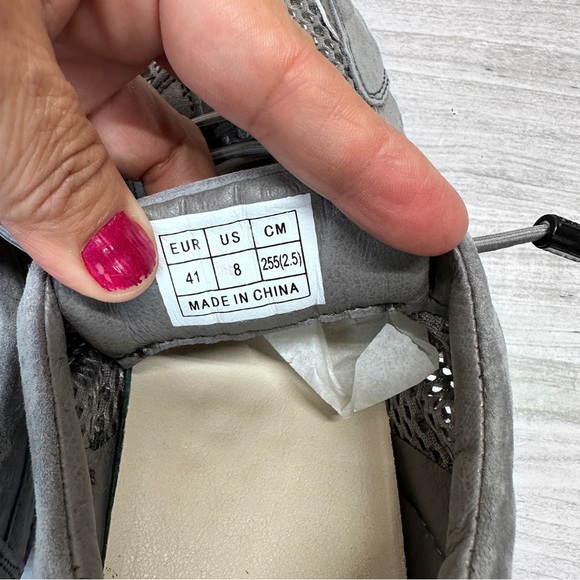 Dbeck AirWalker Ultralight Breathable Mesh Gray Suede Comfort Shoes Men’s Size 8 - Picture 11 of 14